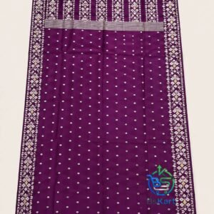 Purple Silk Saree with Running Blouse Piece